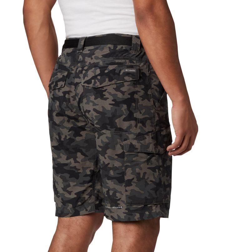 Men's Columbia Silver Ridge Printed Cargo Shorts Camo | CA-W3L8C