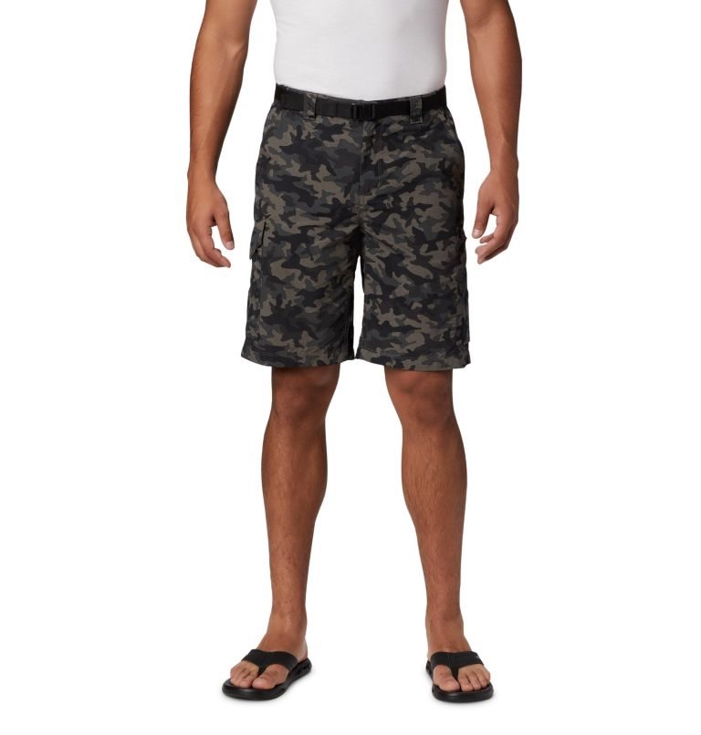 Men\'s Columbia Silver Ridge Printed Cargo Shorts Camo | CA-W3L8C