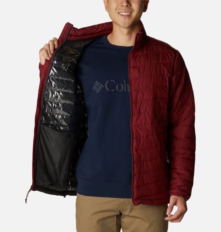 Men's Columbia Slope Edge Jackets Red | CA-SC3A8