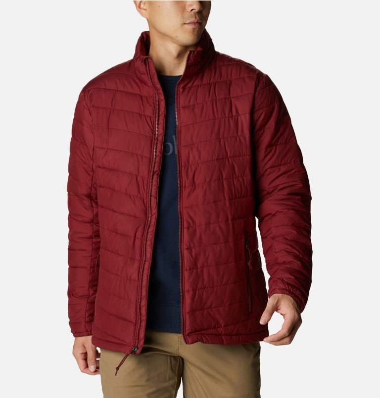 Men's Columbia Slope Edge Jackets Red | CA-SC3A8