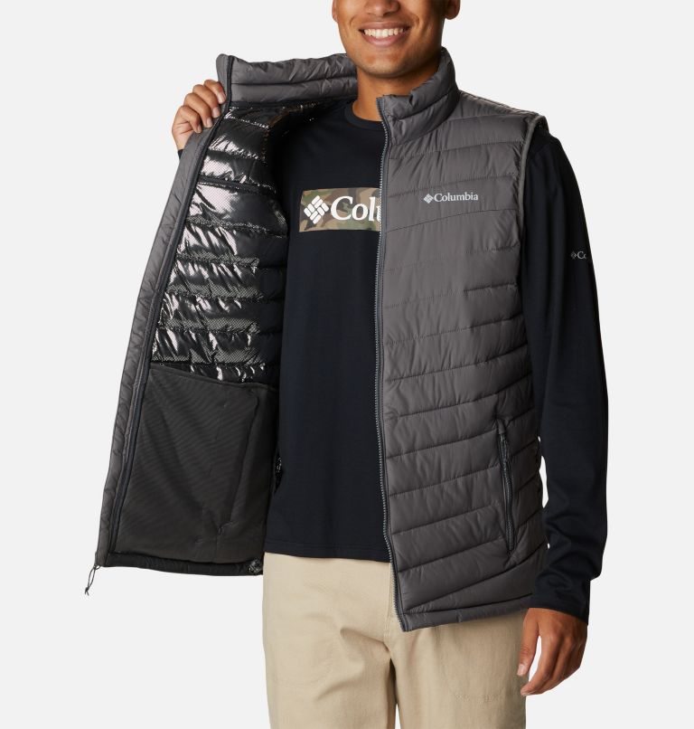 Men's Columbia Slope Edge Vest Grey | CA-WL1A5