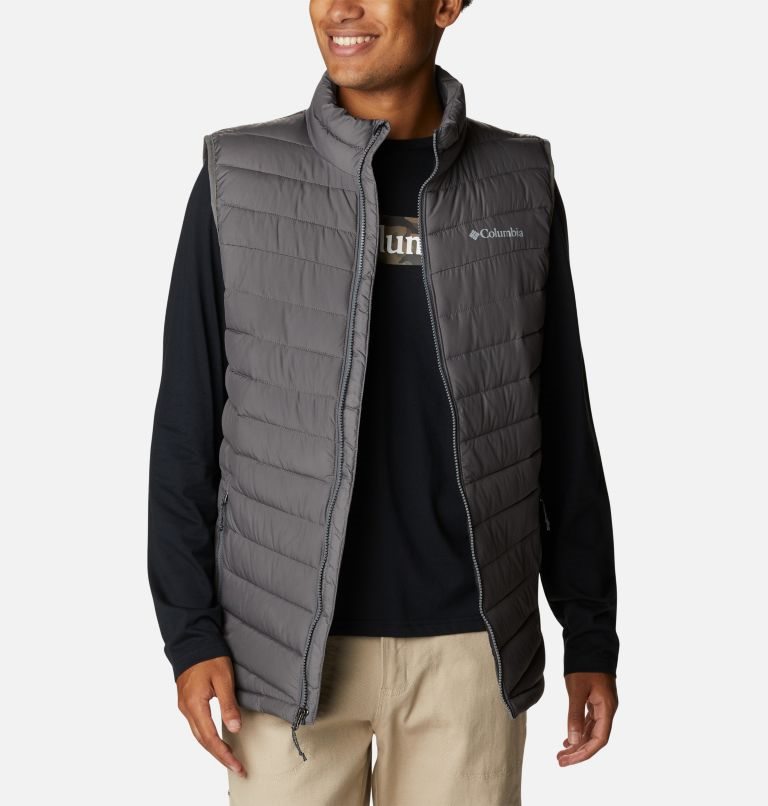 Men's Columbia Slope Edge Vest Grey | CA-WL1A5