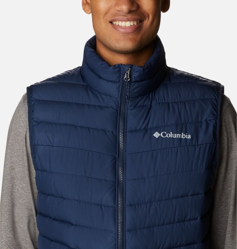 Men's Columbia Slope Edge Vest Navy | CA-A3C8A