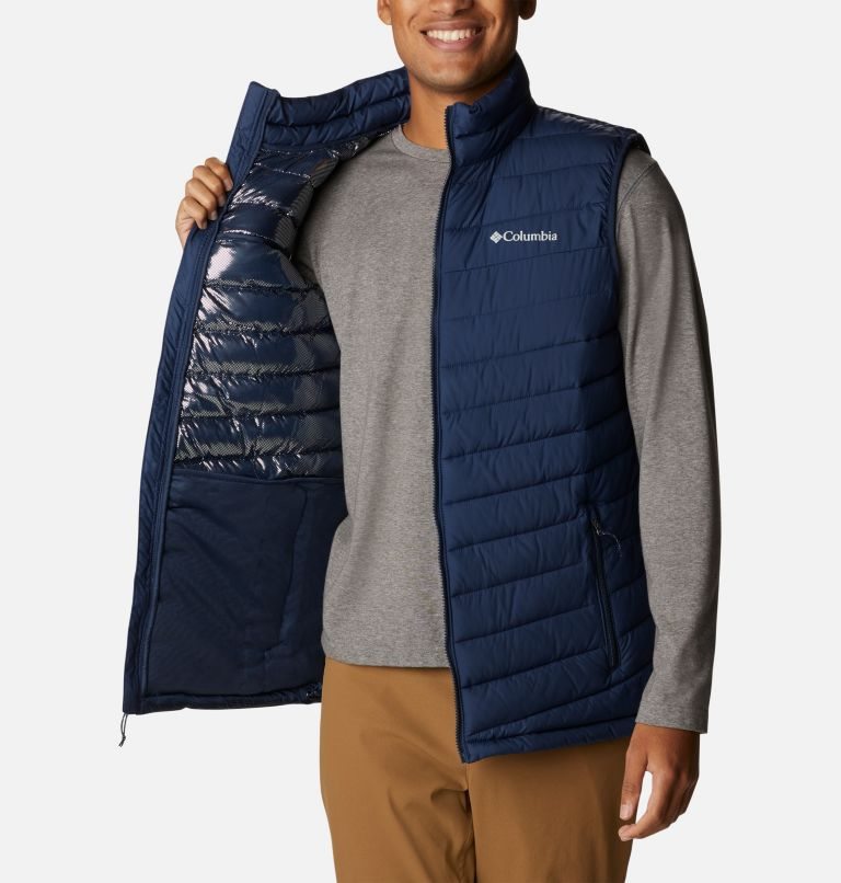 Men's Columbia Slope Edge Vest Navy | CA-A3C8A