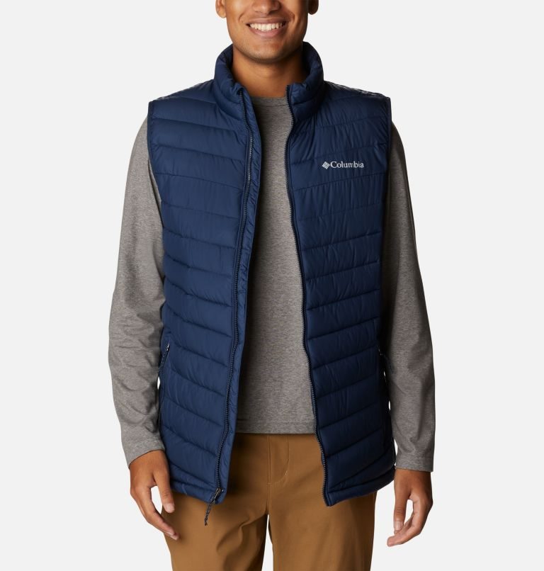 Men's Columbia Slope Edge Vest Navy | CA-A3C8A