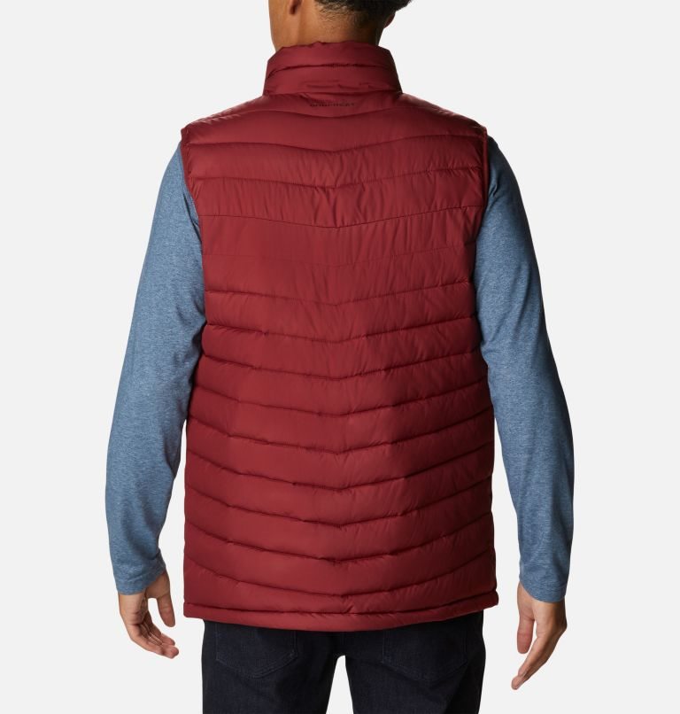 Men's Columbia Slope Edge Vest Red | CA-GL360