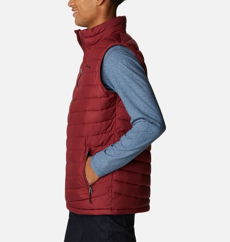 Men's Columbia Slope Edge Vest Red | CA-GL360