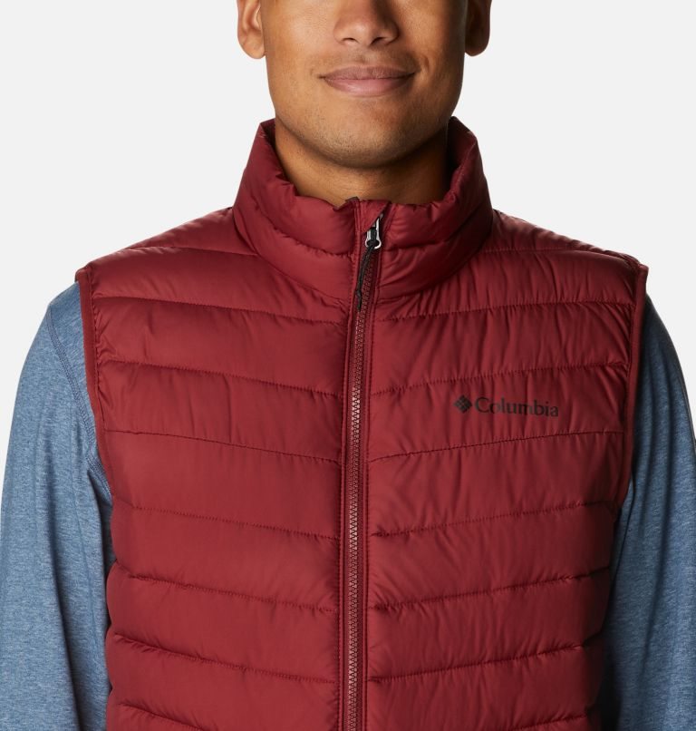 Men's Columbia Slope Edge Vest Red | CA-GL360