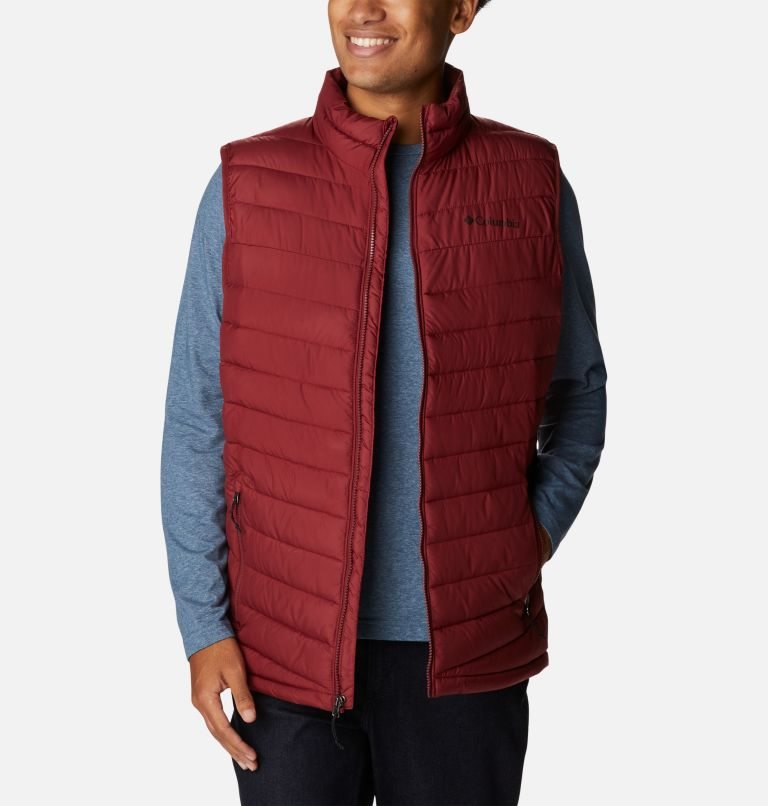 Men's Columbia Slope Edge Vest Red | CA-GL360