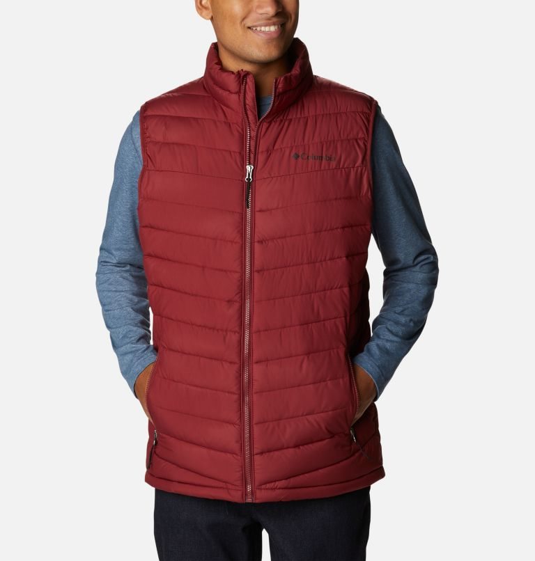 Men\'s Columbia Slope Edge Vest Red | CA-GL360