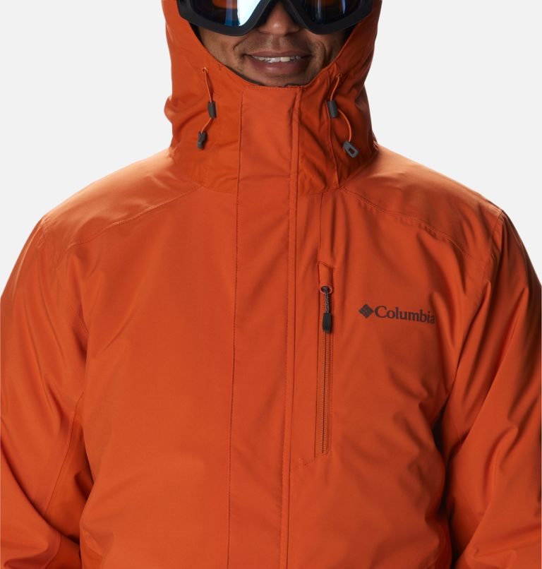 Men's Columbia Snow Glide Interchange Jackets Orange | CA-U045C