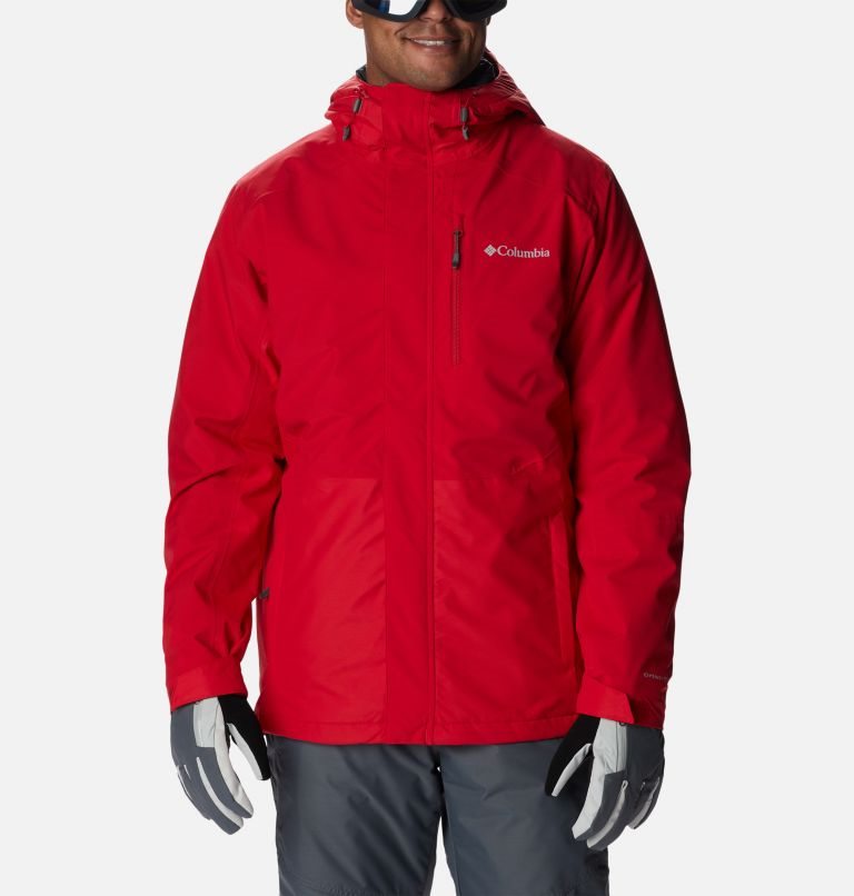 Men\'s Columbia Snow Glide Interchange Jackets Red | CA-VA501