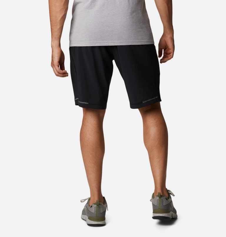 Men's Columbia Stealth Camp Active Short Shorts Black | CA-Y186L