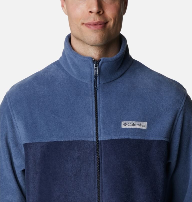 Men's Columbia Steens Mountain 2.0 Full Zip Fleece Jackets Navy | CA-I85CA