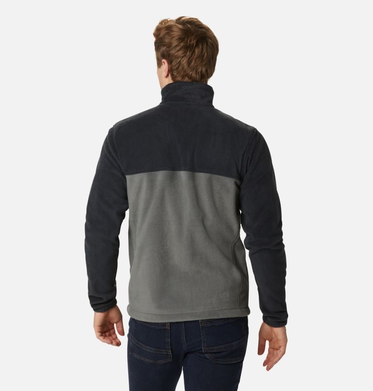 Men's Columbia Steens Mountain 2.0 Full Zip Fleece Jackets Black / Grey | CA-O53A0