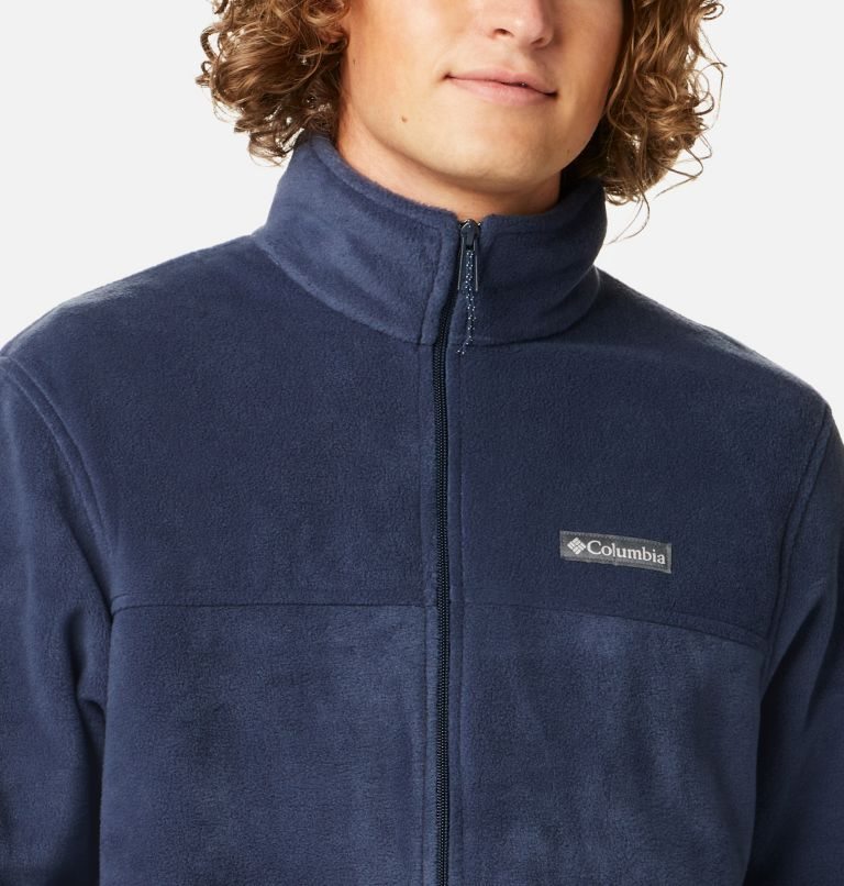 Men's Columbia Steens Mountain 2.0 Full Zip Fleece Jackets Navy | CA-Q5A0L