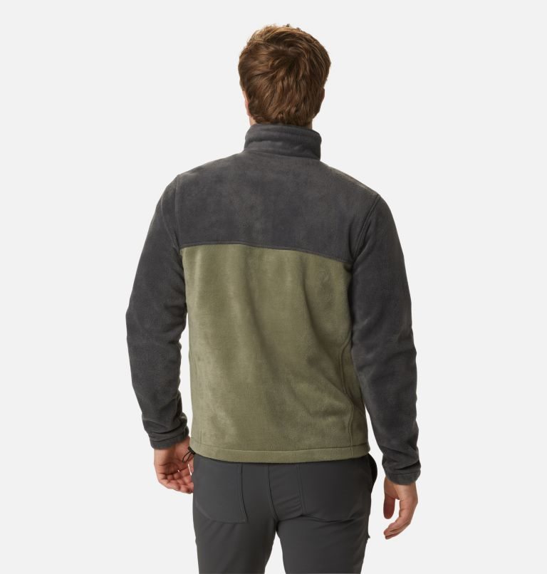 Men's Columbia Steens Mountain 2.0 Full Zip Fleece Jackets Black / Olive | CA-UL50C