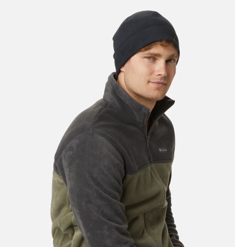 Men's Columbia Steens Mountain 2.0 Full Zip Fleece Jackets Black / Olive | CA-UL50C