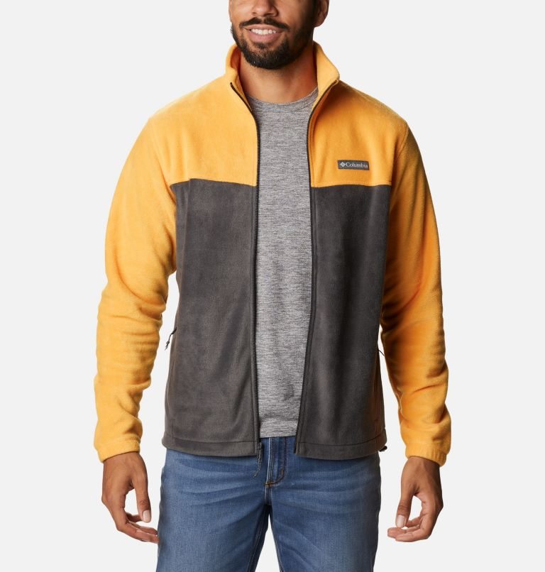 Men's Columbia Steens Mountain 2.0 Full Zip Fleece Jackets Mango / Black | CA-Y3156