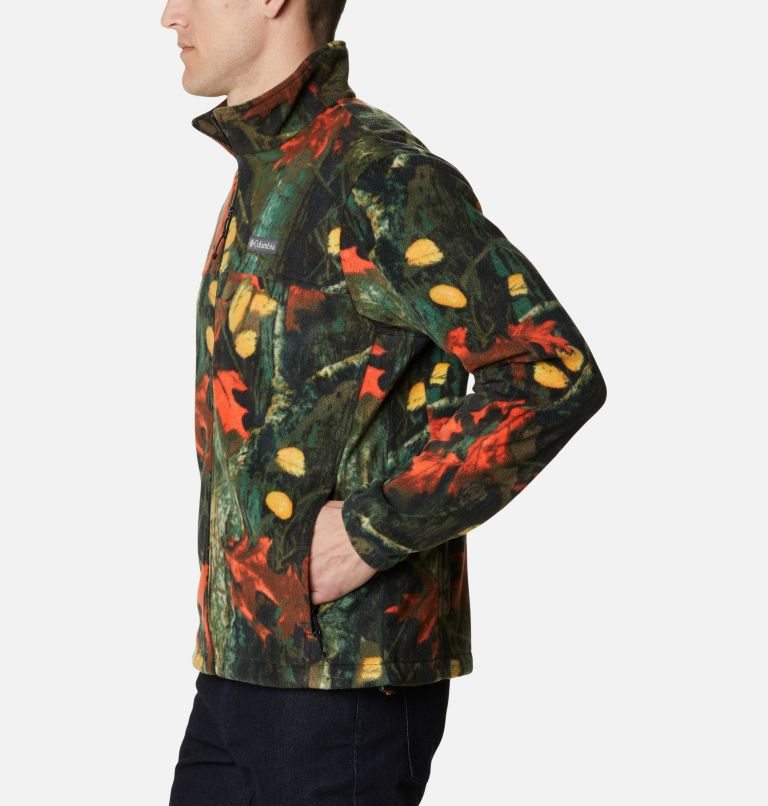 Men's Columbia Steens Mountain Printed Fleece Jackets Multicolor | CA-RLC85