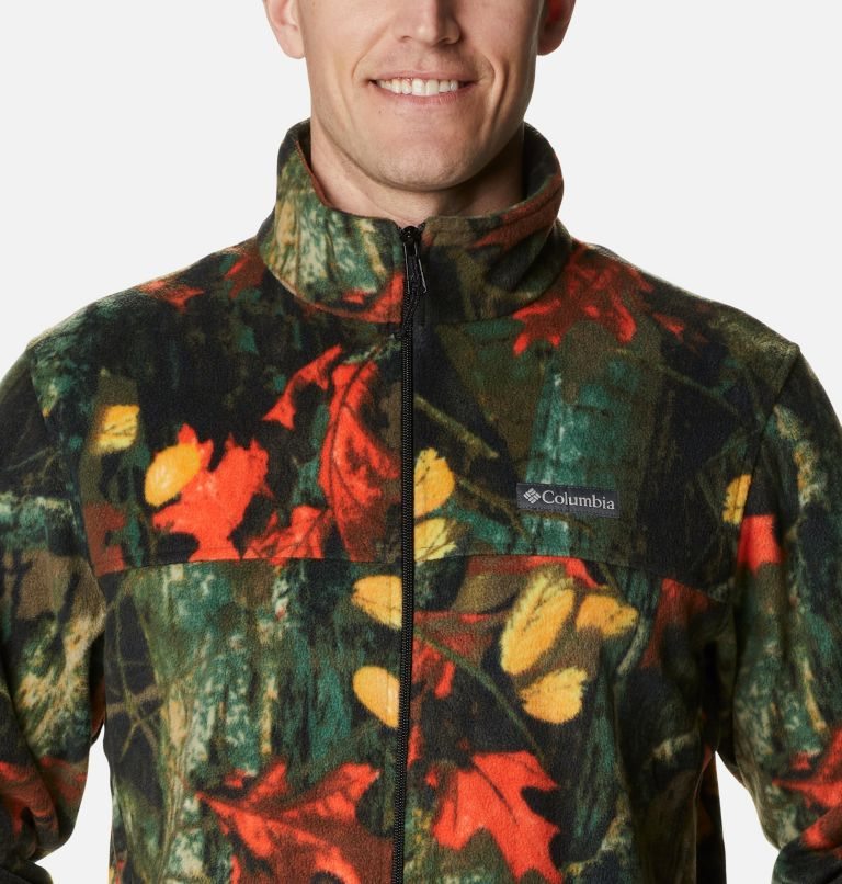 Men's Columbia Steens Mountain Printed Fleece Jackets Multicolor | CA-RLC85