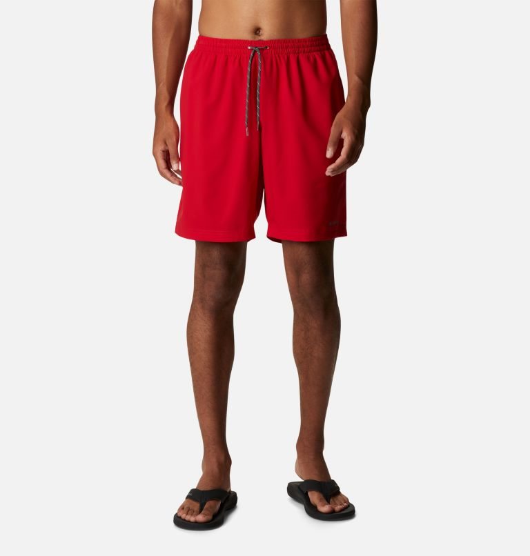 Men\'s Columbia Summertide Stretch Shorts Red | CA-P4365