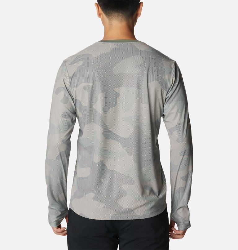 Men's Columbia Sun Deflector Summerdry Long Sleeve Sweatshirts Camo | CA-Z3CA8