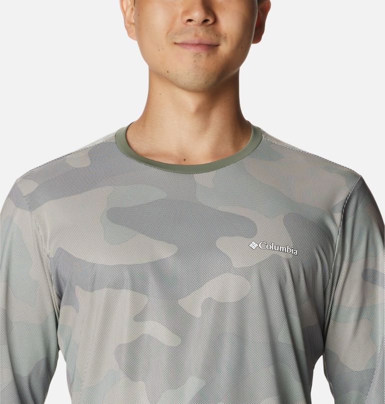 Men's Columbia Sun Deflector Summerdry Long Sleeve Sweatshirts Camo | CA-Z3CA8