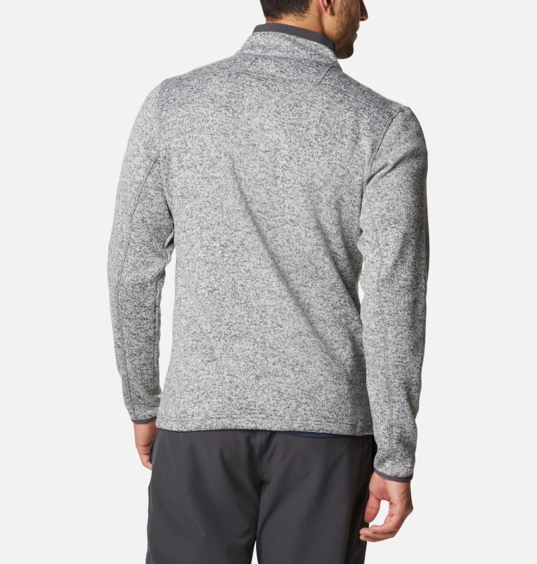 Men's Columbia Sweater Weather Full Zip Fleece Jackets Grey | CA-PC615