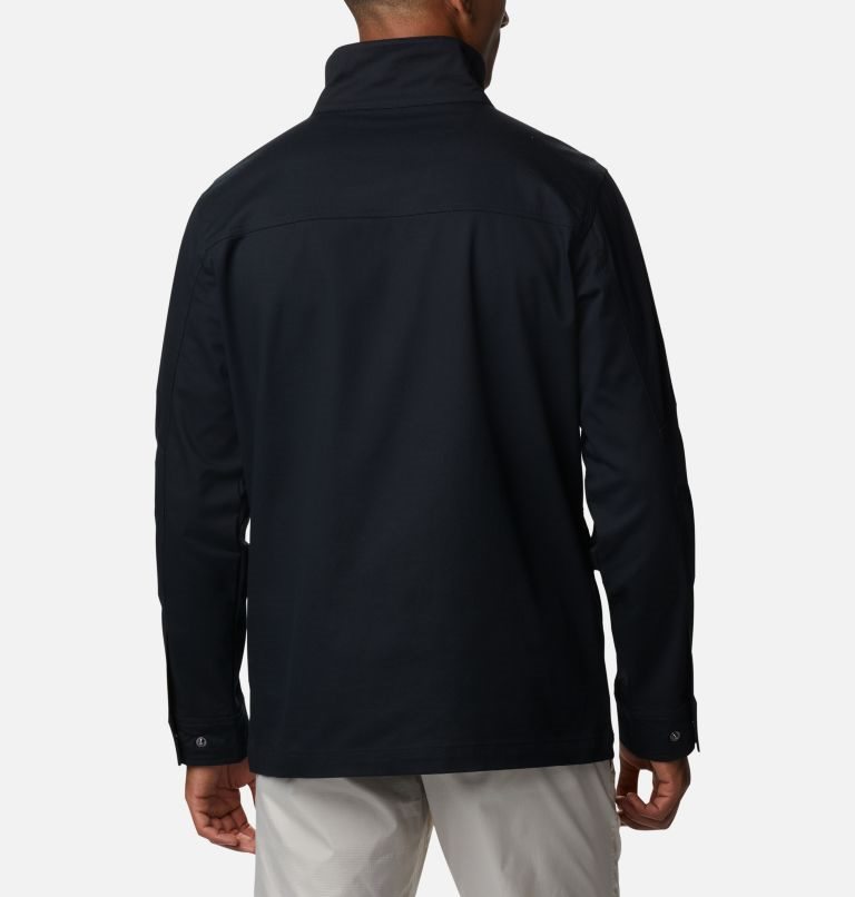 Men's Columbia Tanner Ranch Jackets Black | CA-M1058