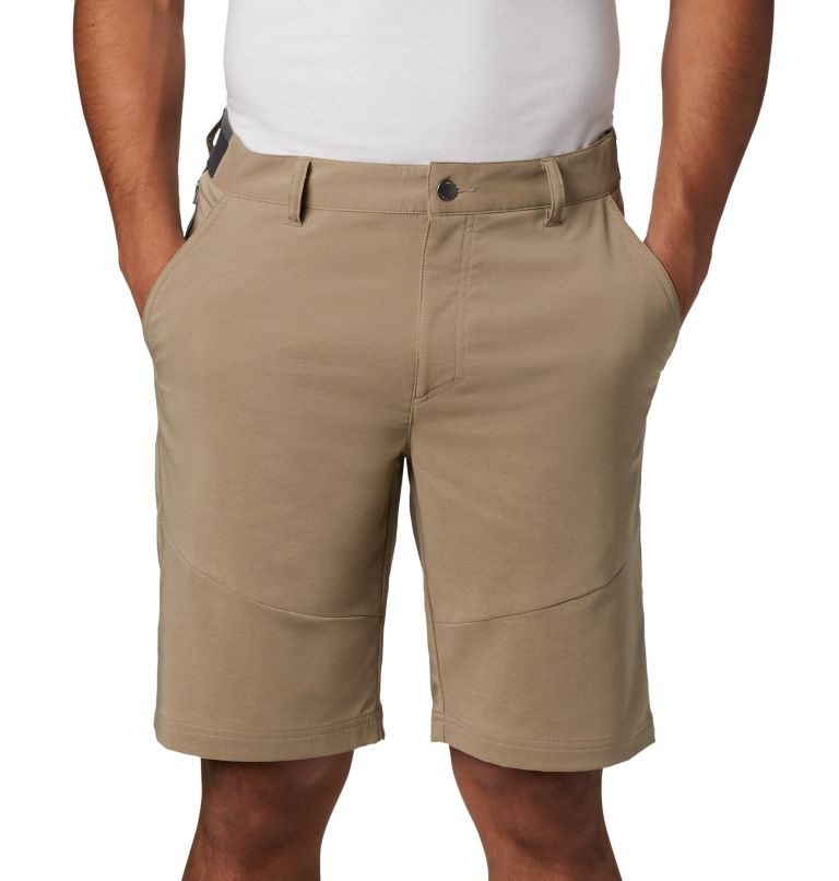 Men's Columbia Tech Trail Shorts Khaki | CA-OLAC4