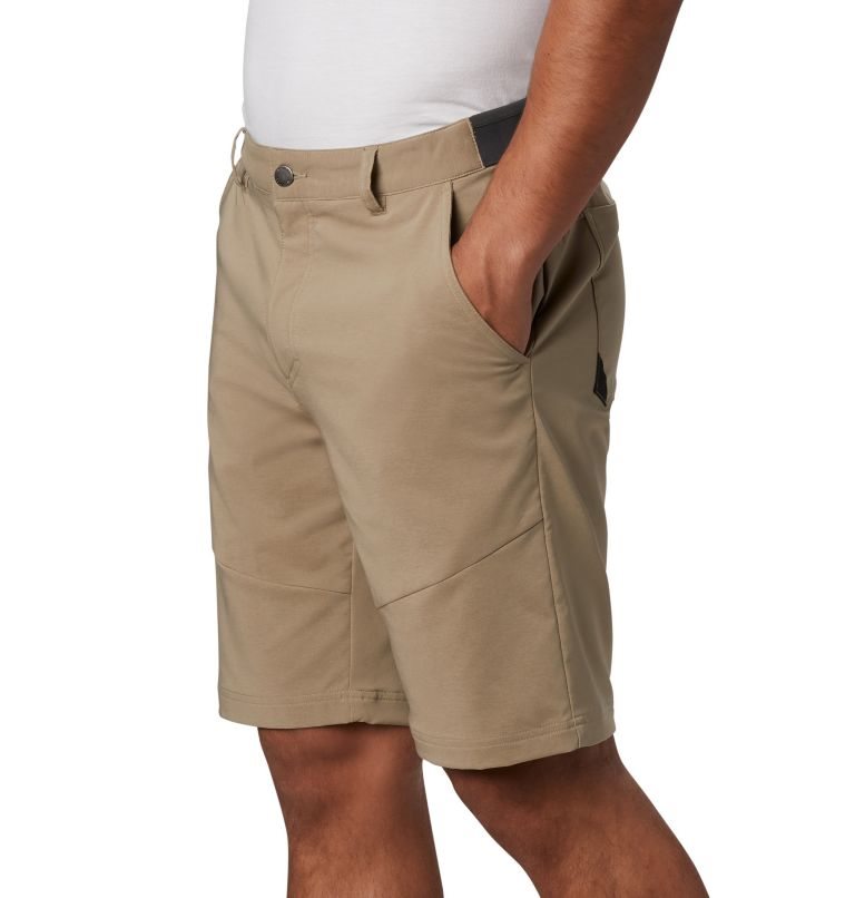 Men's Columbia Tech Trail Shorts Khaki | CA-OLAC4