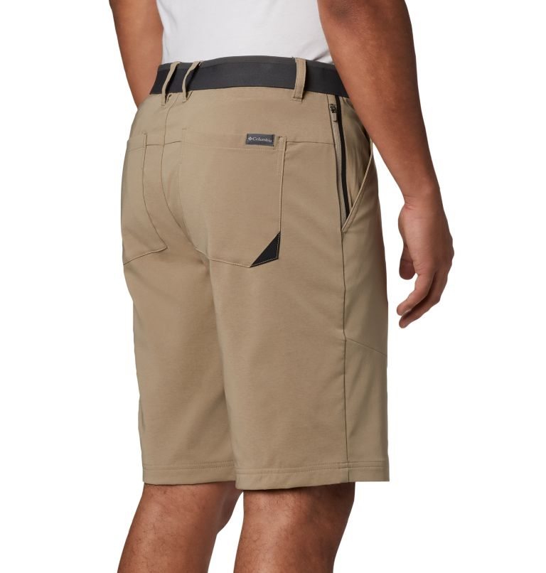 Men's Columbia Tech Trail Shorts Khaki | CA-OLAC4