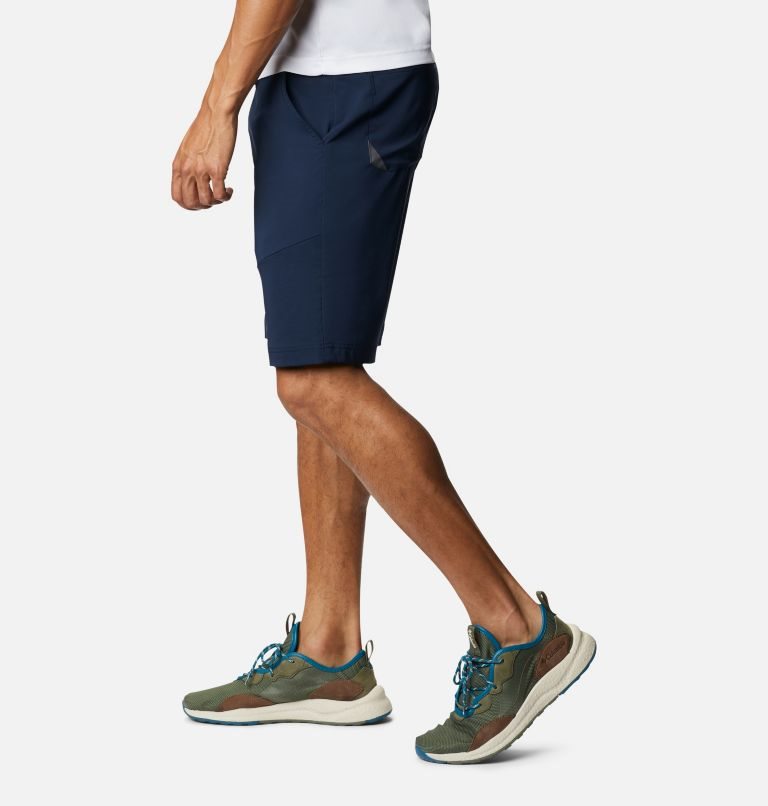 Men's Columbia Tech Trail Shorts Navy | CA-Z3AC0