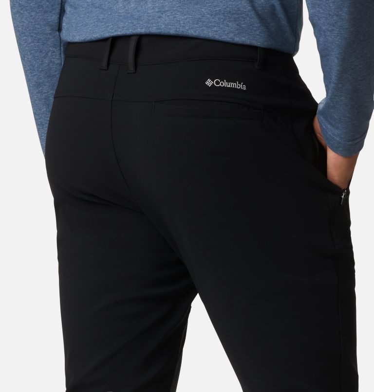 Men's Columbia Tech Trail Warm Pants Black | CA-T35CL