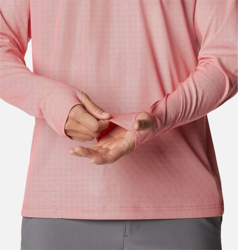 Men's Columbia Terminal Deflector Ice Long Sleeve Sweatshirts Pink | CA-HC816