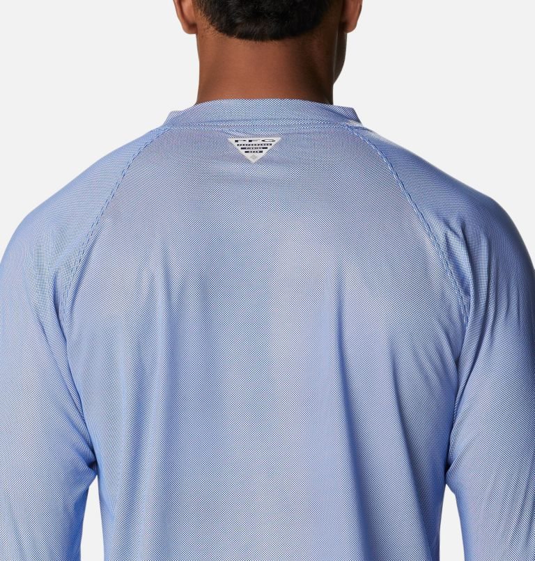 Men's Columbia Terminal Deflector Ice Long Sleeve Sweatshirts Light Blue | CA-K5310