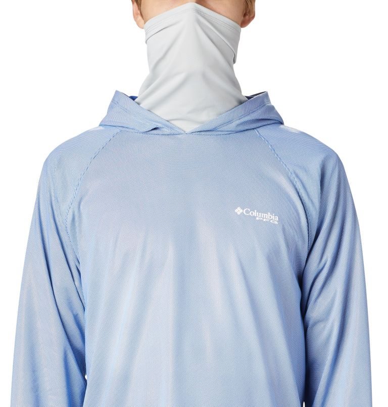 Men's Columbia Terminal Deflector ZERO Hoodie Light Blue | CA-G8153