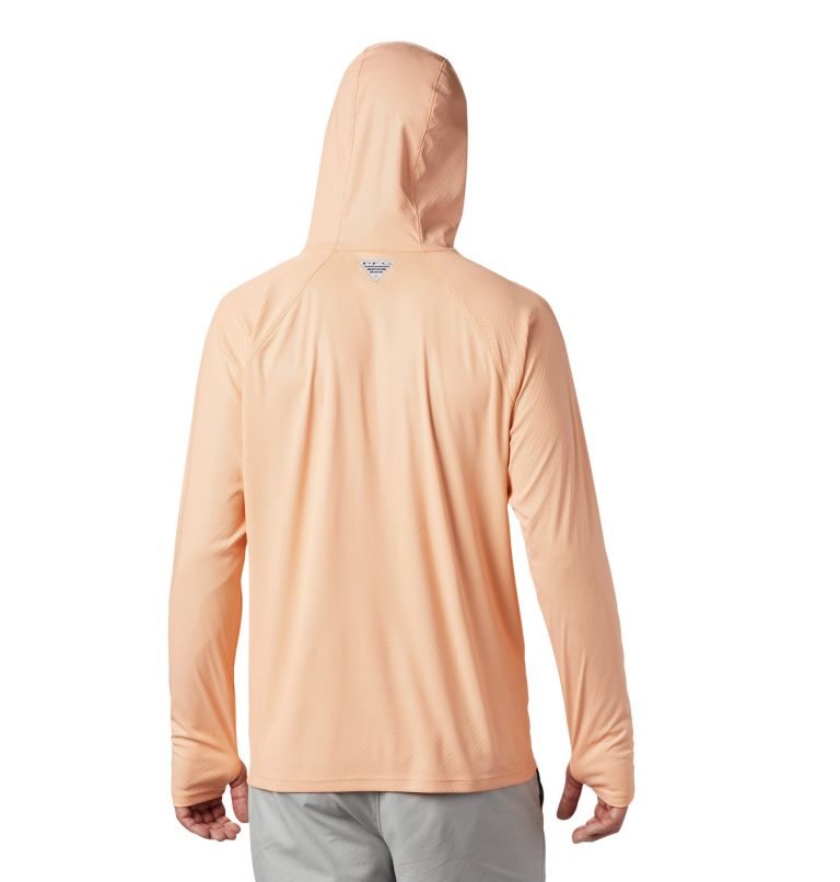 Men's Columbia Terminal Deflector ZERO Hoodie Coral | CA-SA541