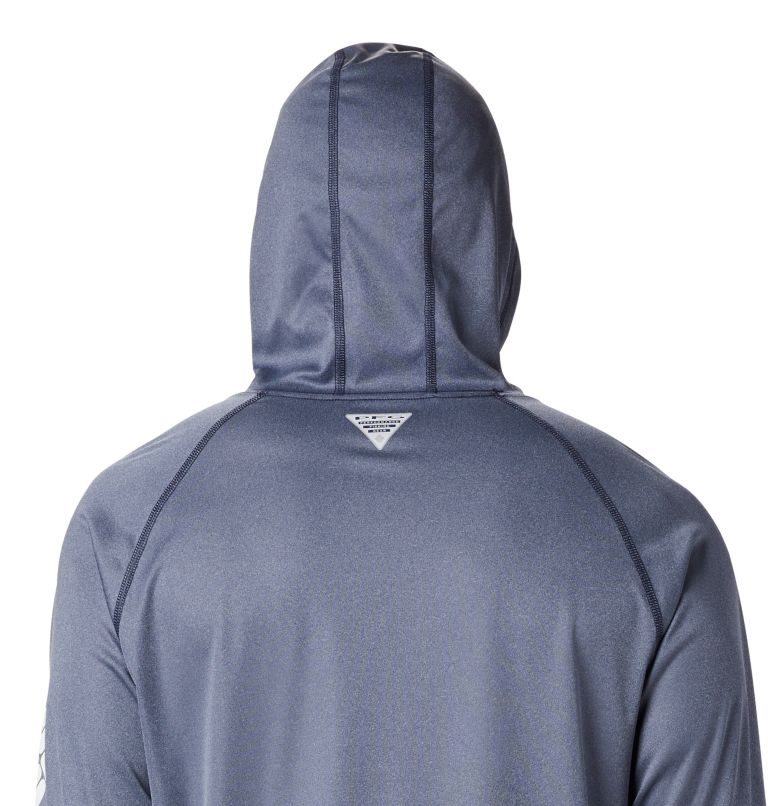 Men's Columbia Terminal Tackle Heather Hoodie Navy | CA-J1AC0