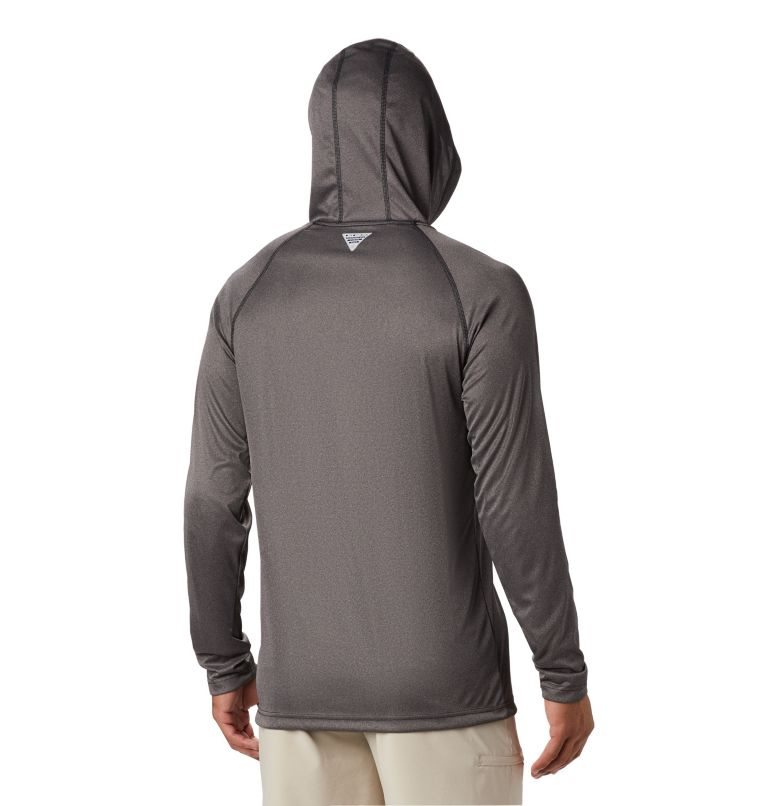 Men's Columbia Terminal Tackle Heather Hoodie Black | CA-K86AC