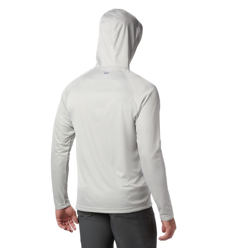 Men's Columbia Terminal Tackle Heather Hoodie Light Grey | CA-R561A