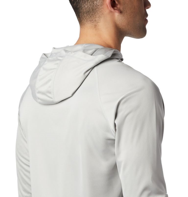 Men's Columbia Terminal Tackle Heather Hoodie Light Grey | CA-R561A