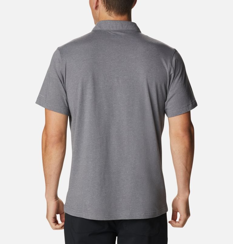 Men's Columbia Thistletown Hills Polo Shirts Grey | CA-Y8CAL