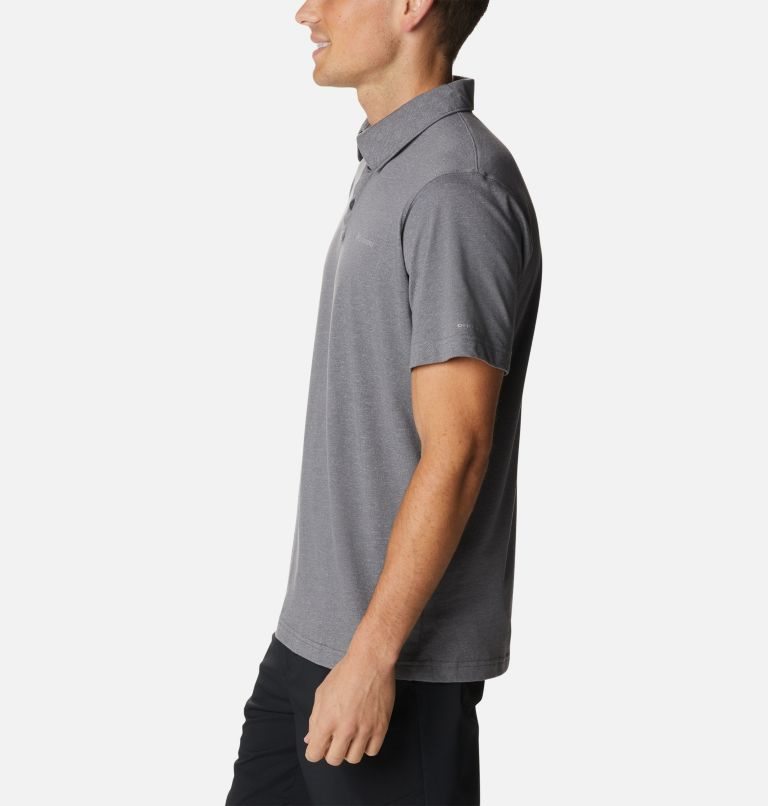 Men's Columbia Thistletown Hills Polo Shirts Grey | CA-Y8CAL