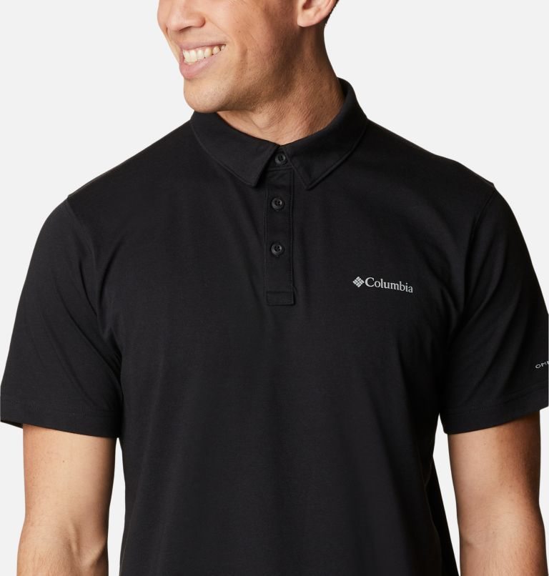 Men's Columbia Thistletown Hills Polo Shirts Black | CA-Z0481