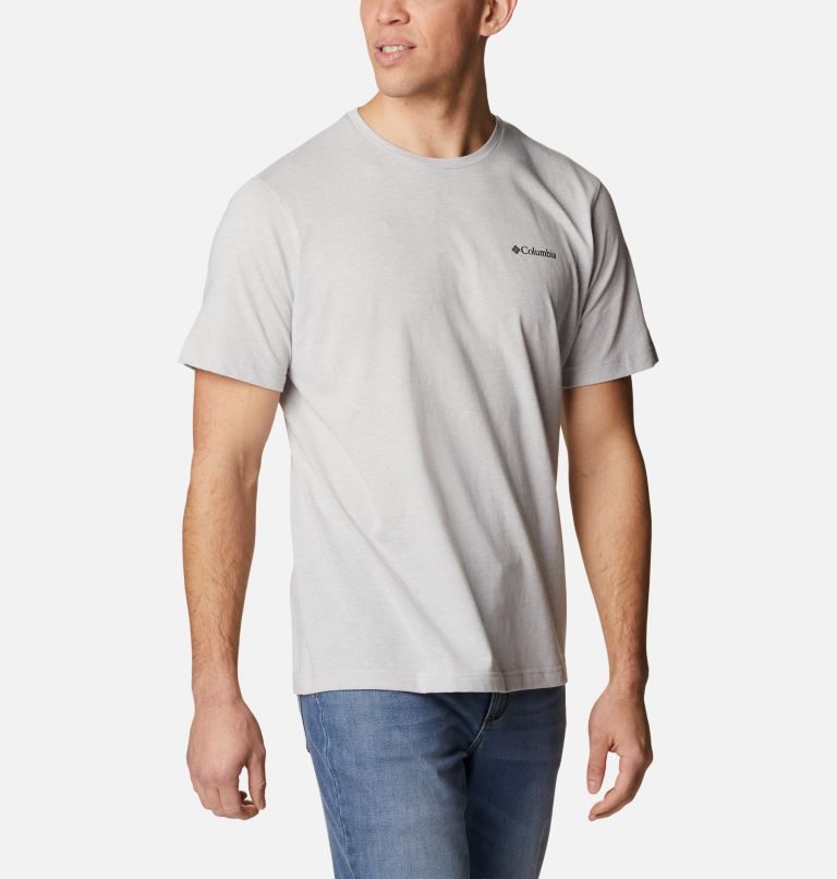 Men's Columbia Thistletown Hills Short Sleeve T Shirts Light Grey | CA-EA8L5