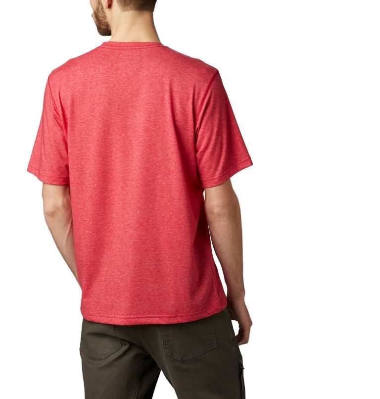 Men's Columbia Thistletown Park Crew T Shirts Red | CA-T0368