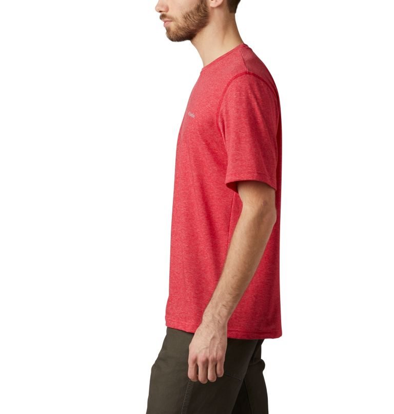 Men's Columbia Thistletown Park Crew T Shirts Red | CA-T0368