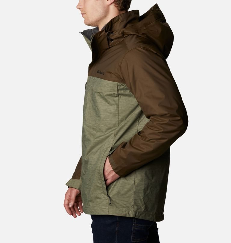 Men's Columbia Timberline Triple Interchange Jackets Olive | CA-SA358